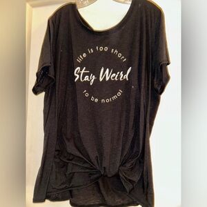 Maurices Black 'Stay Weird' Graphic Tee